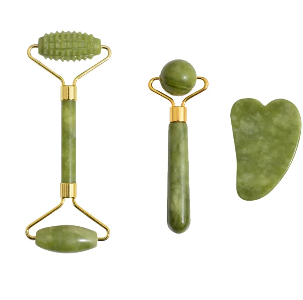 Jade Trio Facial Roller Kit