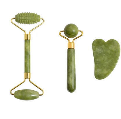 Jade Trio Facial Roller Kit