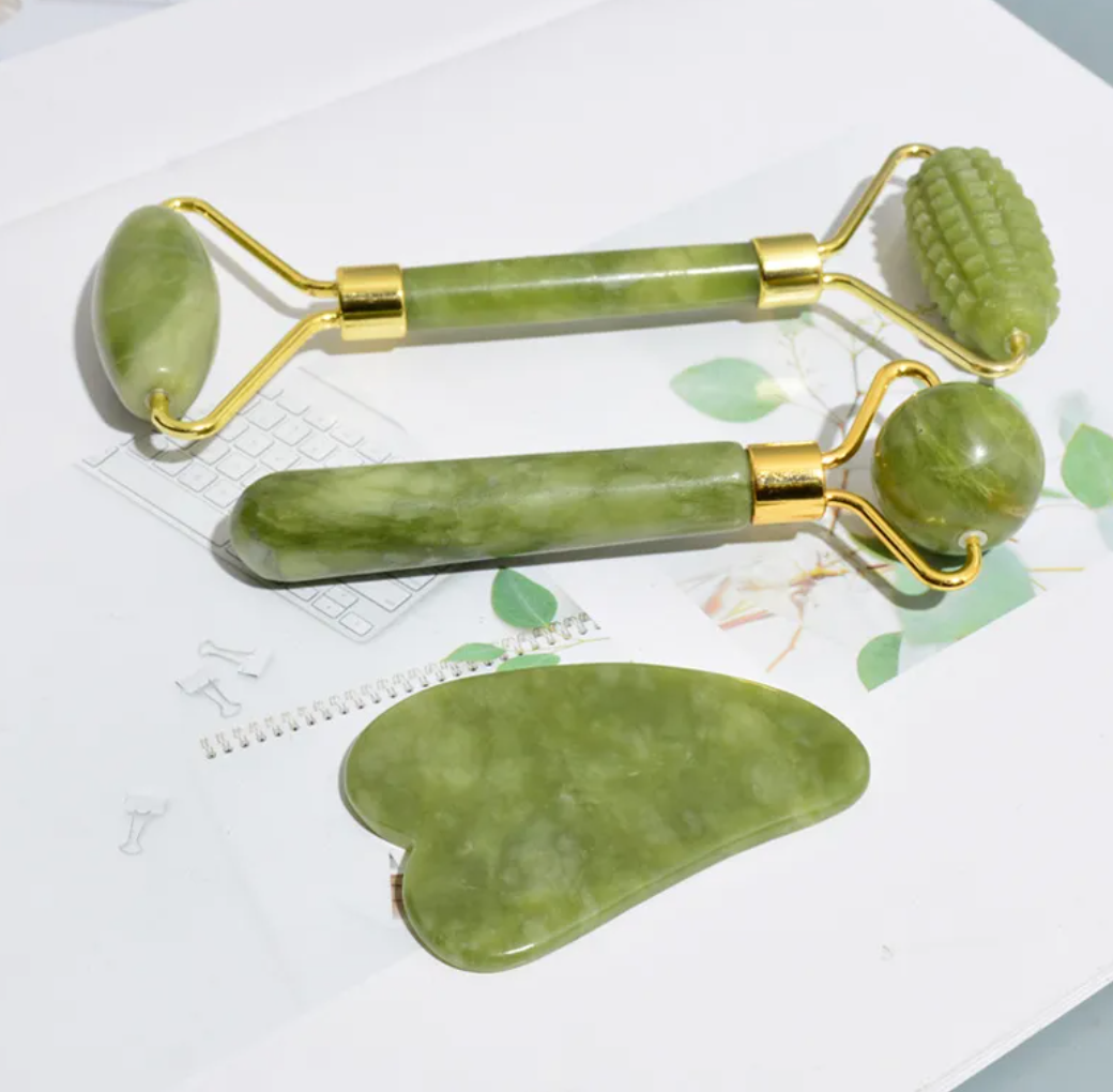 Jade Trio Facial Roller Kit