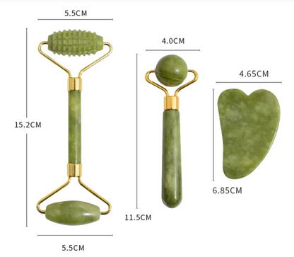 Jade Trio Facial Roller Kit