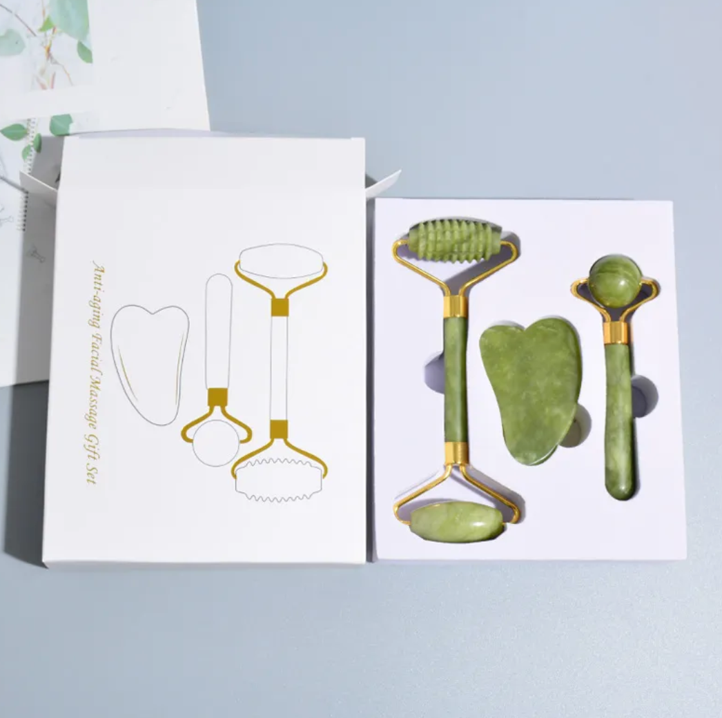 Jade Trio Facial Roller Kit