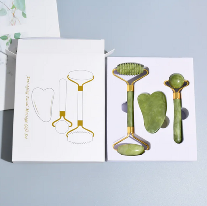 Jade Trio Facial Roller Kit
