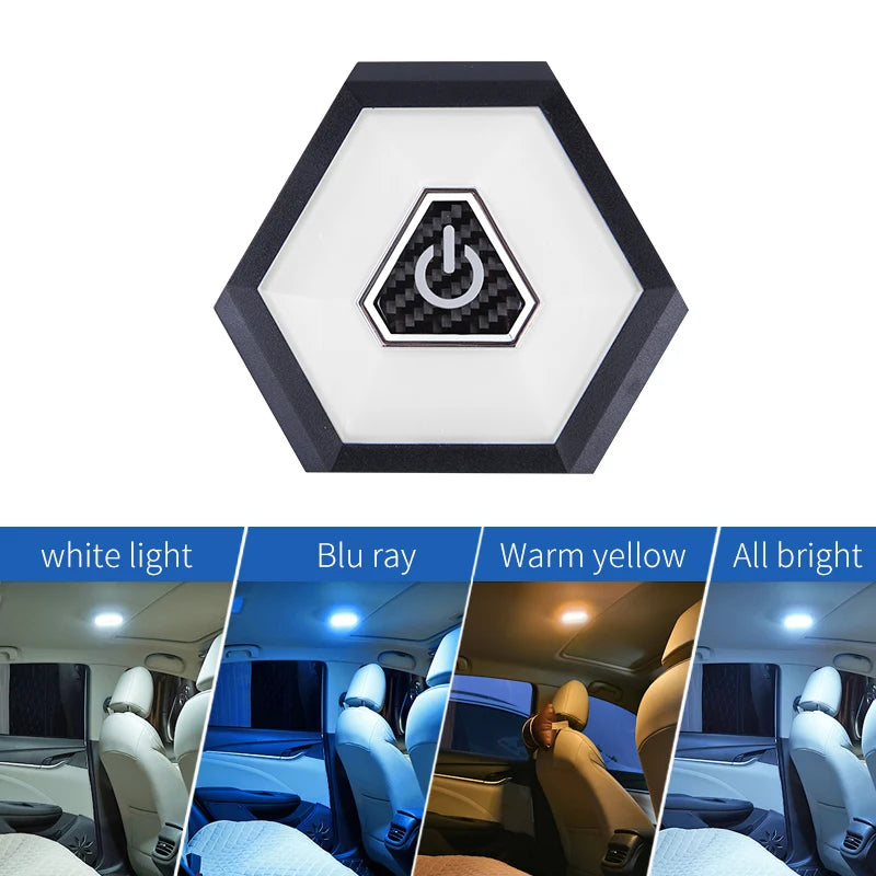 Car reading lights, LED interior ambient lights, car trunk lighting, wireless wiring free, decorative accessories