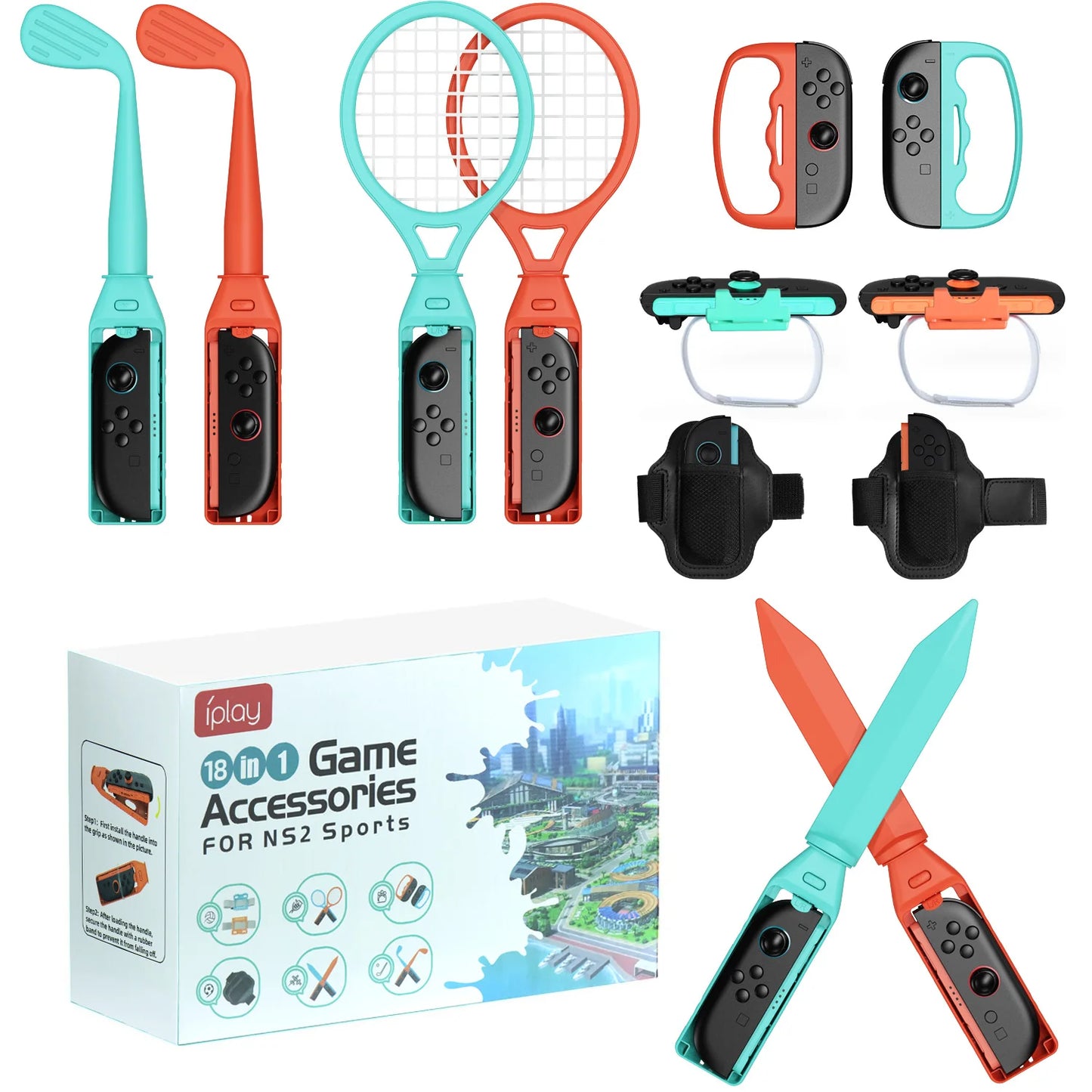 Nintendo Switch 2 Sports Accessories Kit 18 in 1 gaming set