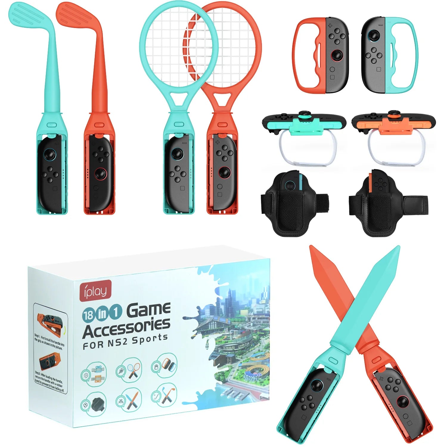 Nintendo Switch 2 Sports Accessories Kit 18 in 1 gaming set