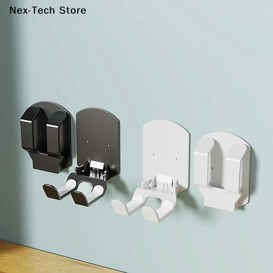 Wall Mounted Gaming Headset And Controller Bracket Base - No Punching Easy Install Storage Rack For Game Accessories