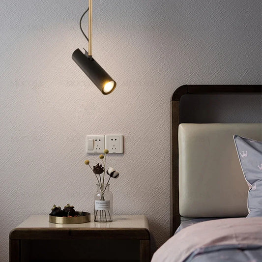 Modern LED Home Bedside Lamp Clothing Store Adjustable Angle Droplight Kitchen Bedroom Hanging Lights Reception Pendant Lighting