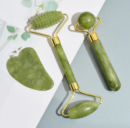 Jade Trio Facial Roller Kit